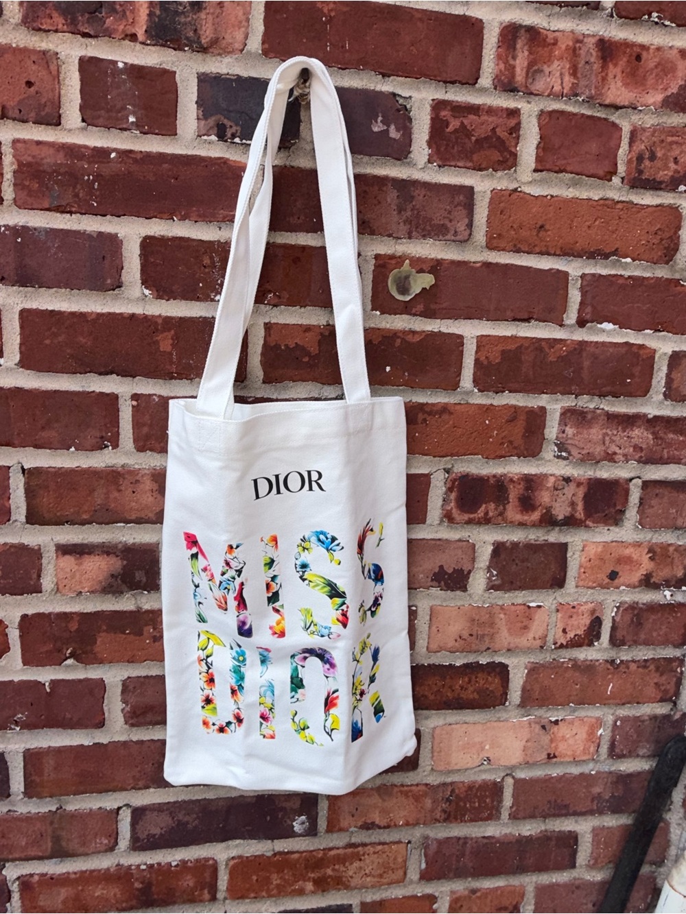 Dior Beauty Canvas Floral Tote Bag